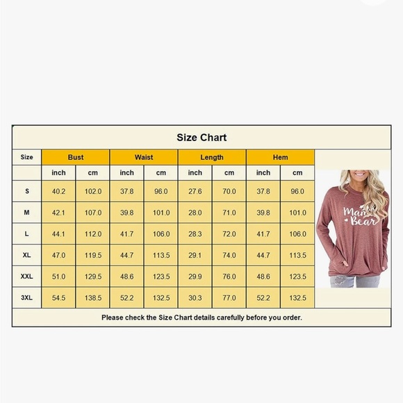 onlypuff Women's Pocket Shirt Size Large Graphic Tunic Top Sweatshirt - Picture 7 of 7